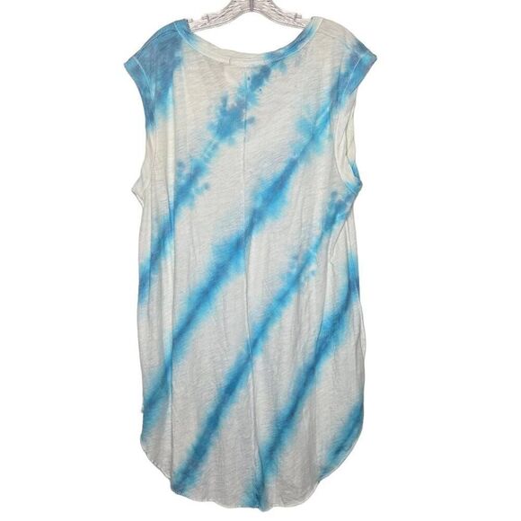 Free People Relaxed Ocean Breeze Top Shirt Size Medium - Picture 6 of 8